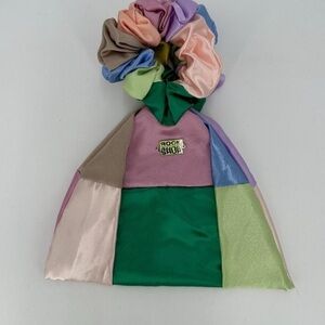 Room Shop Scrunchie Patchwork Hand Bag, Small, Multi-color Purse - NEW